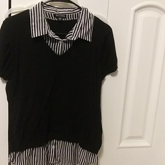 George XL Polo Style Blouse - Picture 1 of 2